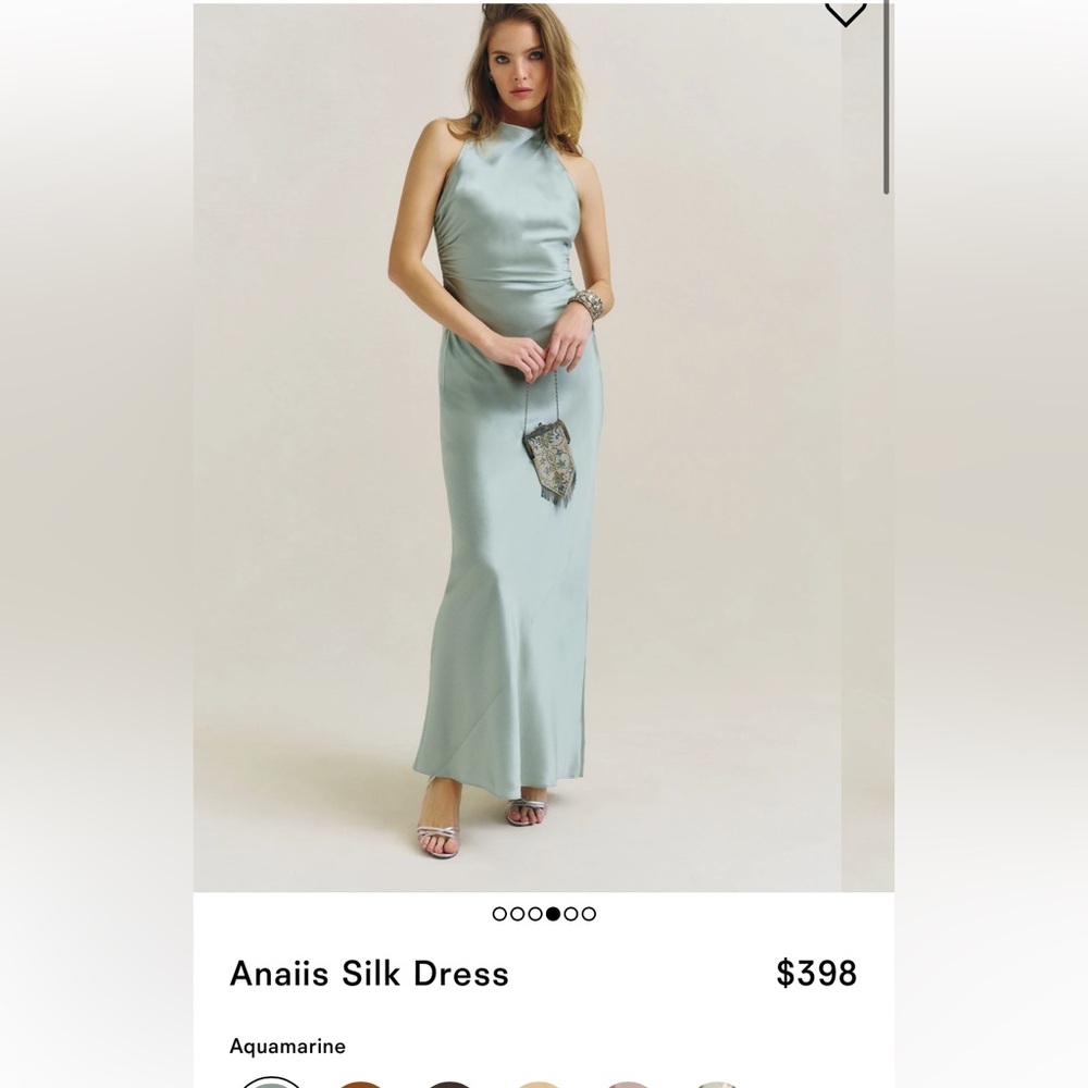 Reformation Aquamarine Maxi Dress